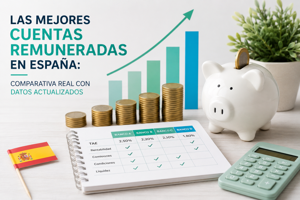 Las Mejores Cuentas Remuneradas en España: Comparativa Real con Datos Actualizados