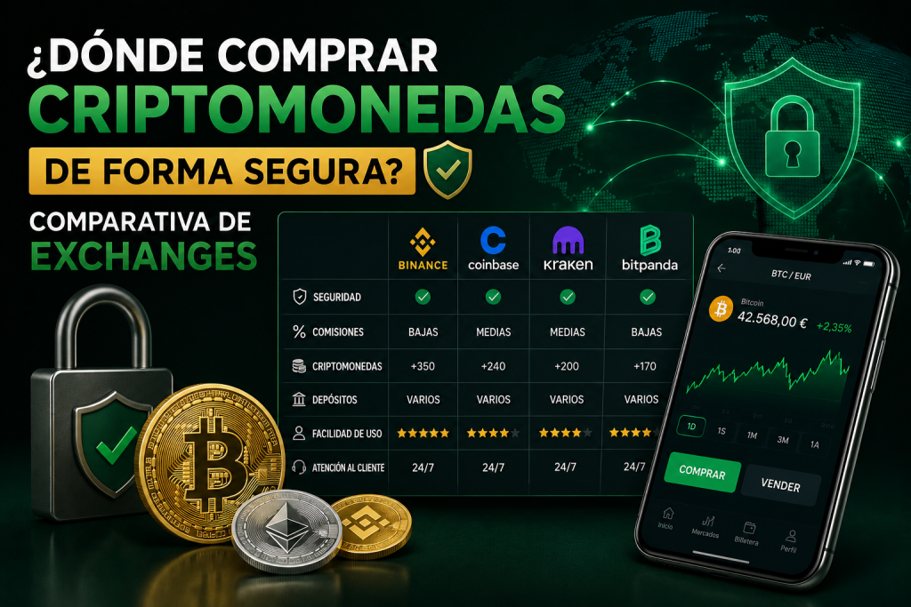 ¿Dónde Comprar Criptomonedas de Forma Segura? Comparativa de Exchanges
